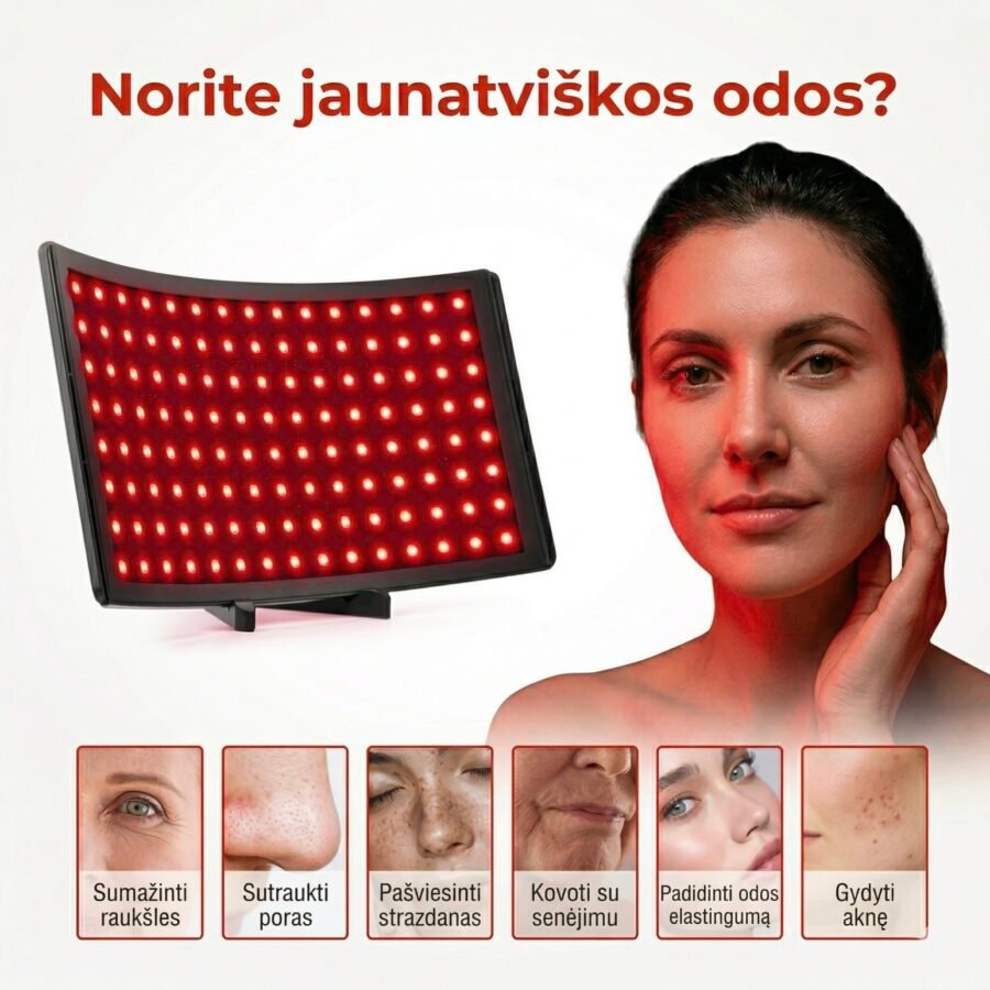 Alternative view of LuminoMax™ 360 Pro - Profesionali Raudonosios Šviesos Terapijos Lempa su Staliniu Trikoju